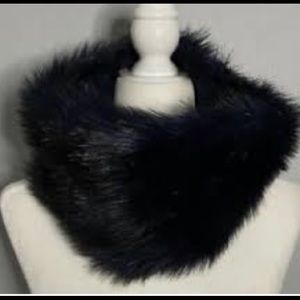 Faux fur infinity scarf
